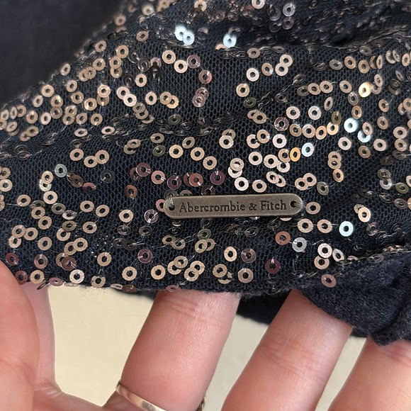Y2K Abercrombie & Fitch Blue Sequined Cropped Cardigan✨ - Picture 6 of 8